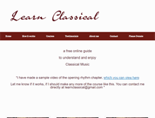Tablet Screenshot of learnclassical.com